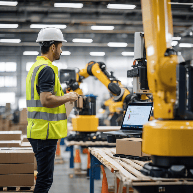 robot roboty Skilled paletyzcja 